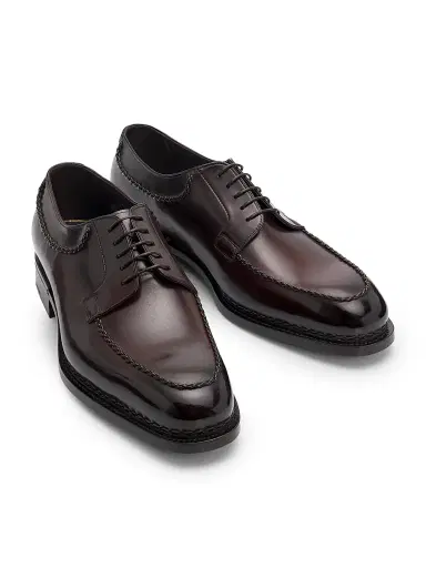 Santoni Men's Fortuna Leather Oxfords | Thumbnail 2