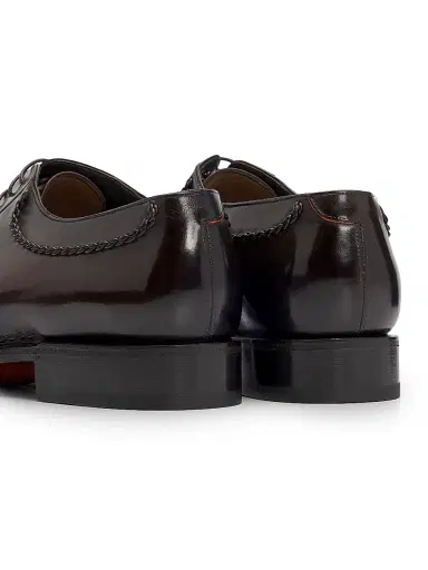 Santoni Men's Fortuna Leather Oxfords | Thumbnail 3