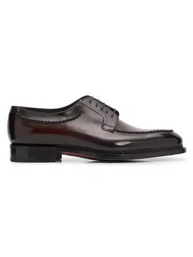 Santoni Men's Fortuna Leather Oxfords | Thumbnail 1