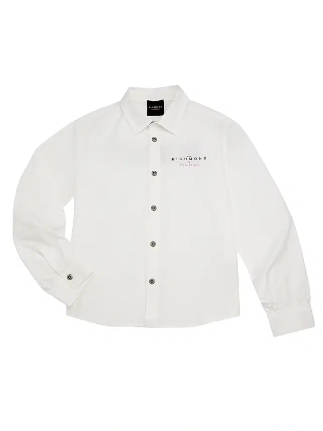 John Richmond x Eva Leah Little Girl's & Girl's Stretch-Cotton Button-Front Shirt - White
