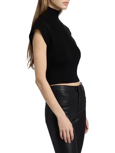 Rick Owens Women's Concordians Wool Turtleneck Top - Black - Size Large | Thumbnail 4