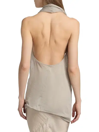 Rick Owens Women's Temple Sunburn Halter Top - Pearl | Thumbnail 5