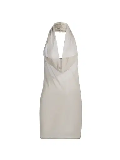 Rick Owens Women's Temple Sunburn Halter Top - Pearl | Thumbnail 1