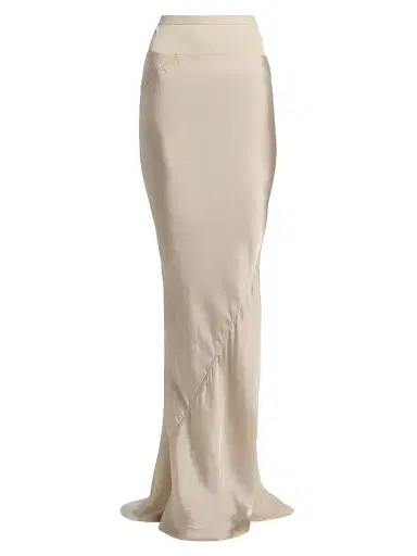 Rick Owens Women's Coda Mix-Media Maxi Skirt | Thumbnail 1 Rick Owens Women's Coda Mix-Media Maxi Skirt | Thumbnail 1
