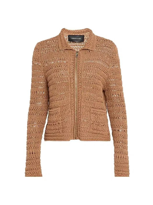 Fabiana Filippi Women's Textured Open Knit Jacket - Vimini