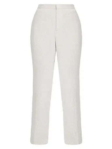 Fabiana Filippi Women's Slubbed Tailoring Regular-Fit Trousers - Ghiaccio - Size 10 | Thumbnail 1