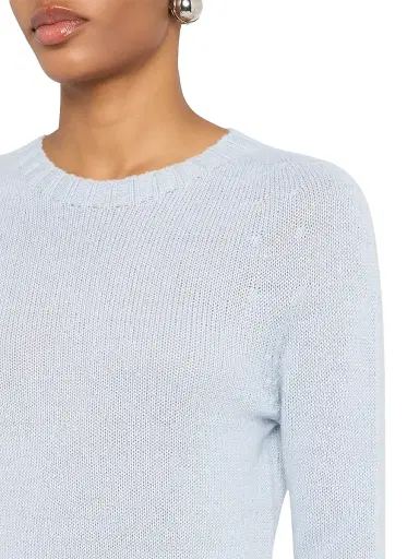 Fabiana Filippi Women's Platinum Crewneck Sweater - Acqua - Size 10 | Thumbnail 5