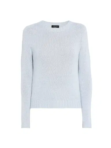 Fabiana Filippi Women's Platinum Crewneck Sweater - Acqua - Size 10 | Thumbnail 1