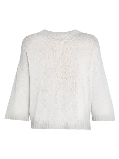 Fabiana Filippi Women's Metallic Wool-Blend T-Shirt - Acqua - Size XL | Thumbnail 1