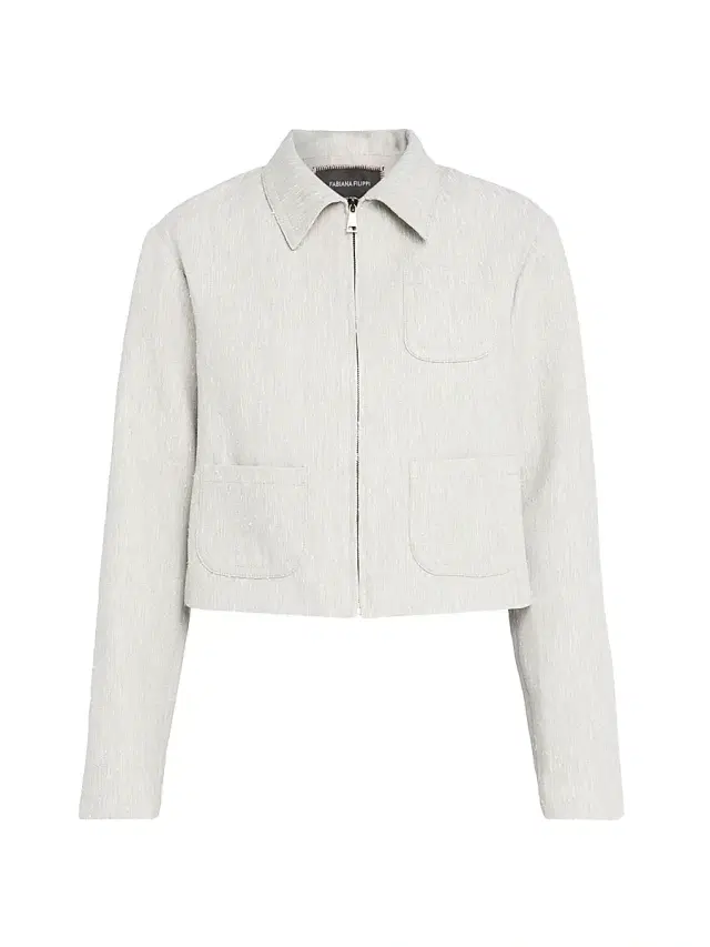 Fabiana Filippi Women's Slubbed Tailoring Boxi Jacket - Ghiaccio