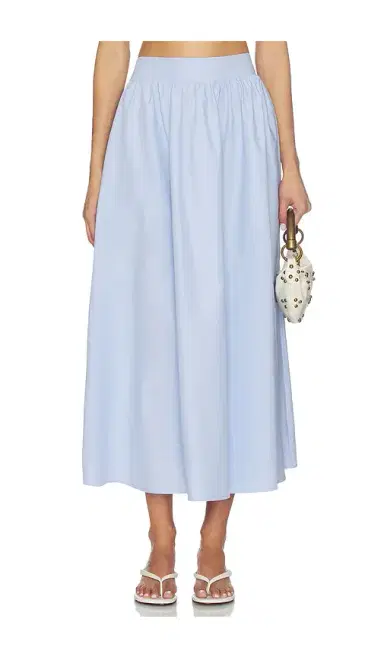 susana monaco Poplin Midi Skirt | Thumbnail 1 susana monaco Poplin Midi Skirt | Thumbnail 1