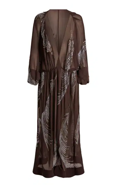 16Arlington Silas Embellished Georgette Midi Dress | Thumbnail 4