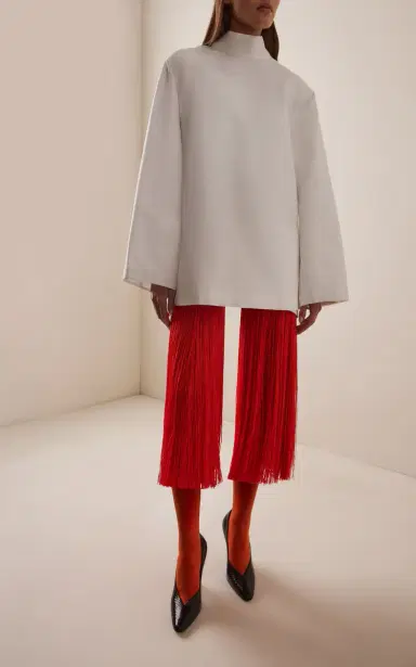 Alaïa Fringed High Socks | Thumbnail 3 Alaïa Fringed High Socks | Thumbnail 3