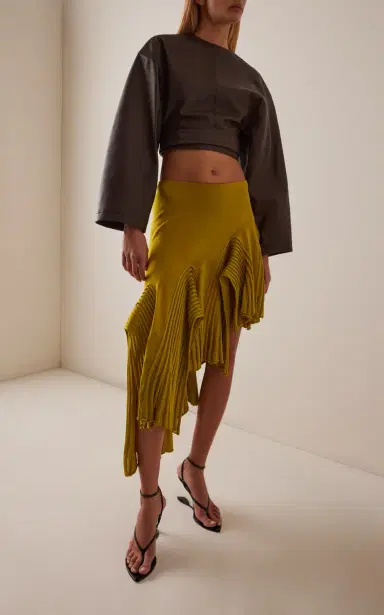 Alaïa Asymmetric Leaf Godet Skirt | Thumbnail 2