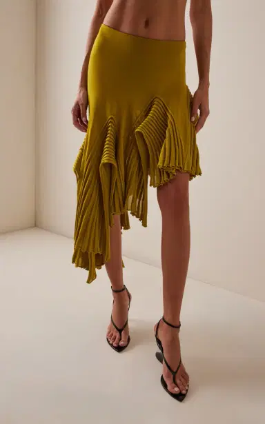 Alaïa Asymmetric Leaf Godet Skirt | Thumbnail 3