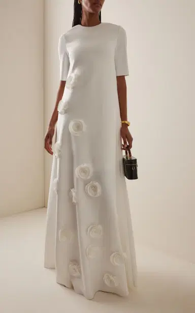 Greta Constantine Remembrandt Floral-Appliquéd Maxi Dress | Thumbnail 2