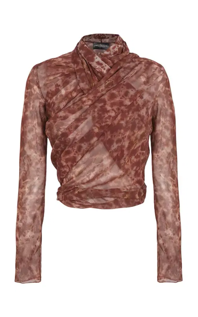 Cortana Meena Flowy Silk Wrap Jacket