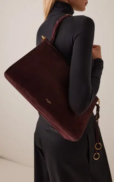 Alaïa Le Click Pocket 35 Suede Bag | Thumbnail 2 Alaïa Le Click Pocket 35 Suede Bag | Thumbnail 2