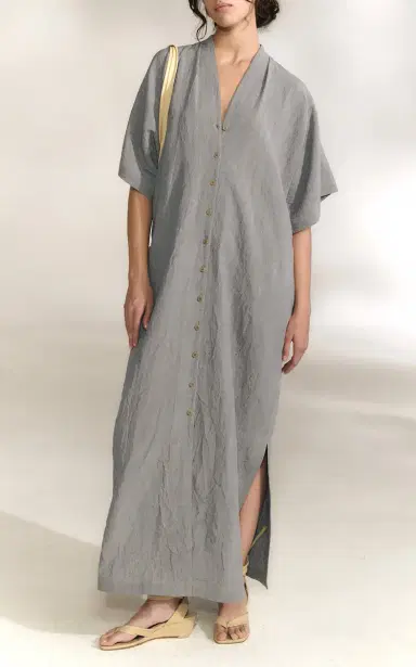 Cortana Camila Linen Button-Front Maxi Dress | Thumbnail 3
