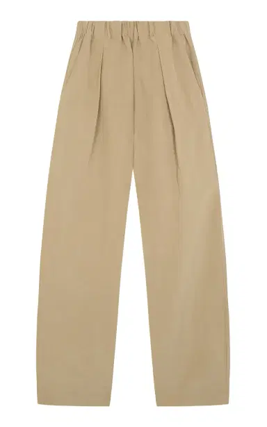 Cortana Mel High-Rise Straight-Leg Linen-Silk Pants | Thumbnail 1