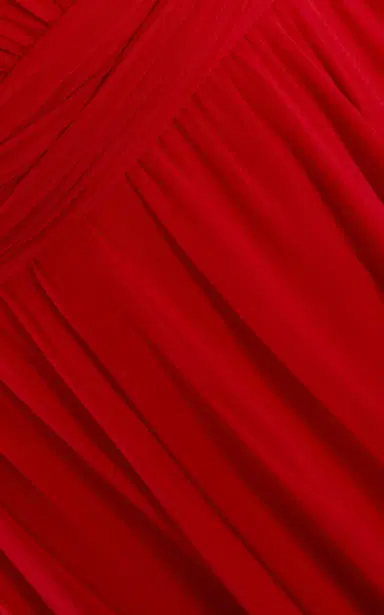 Giambattista Valli Gathered Georgette Dress | Thumbnail 6