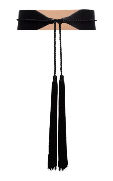 ALAÏA Tasseled Leather Bustier Belt | Thumbnail 3