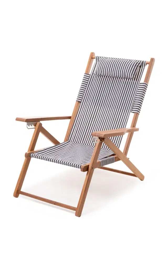 Business & Pleasure Tommy Striped Canvas Beach Chair - Blue