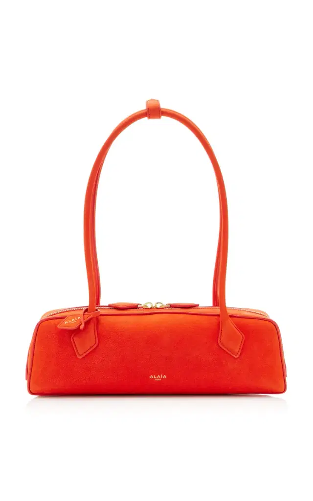 ALAÏA Le Teckel Medium Nubuck Bag