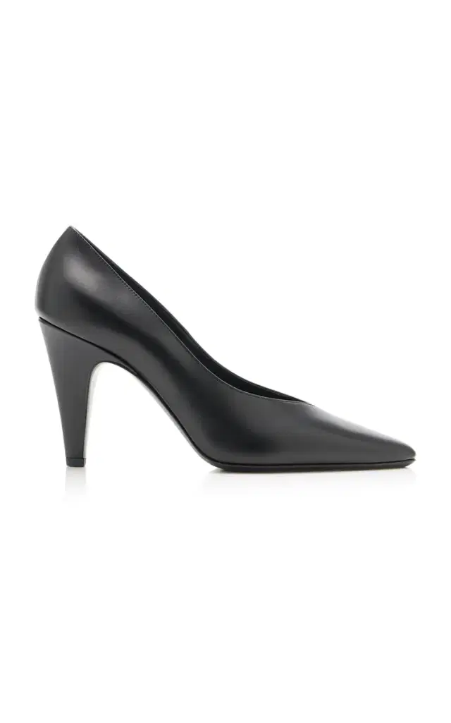 ALAÏA Cone Laminated Leather Pumps