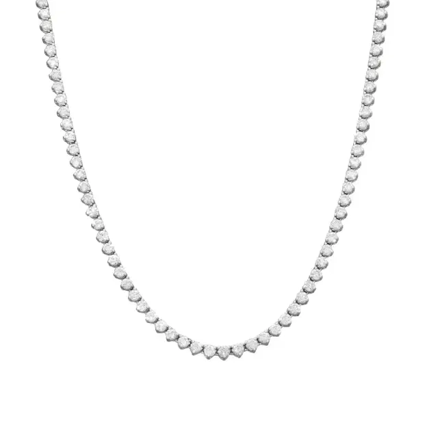 Ina Mar Ina Mar 14K White Gold 10.00 ctw Round Diamond Martini Tennis Necklace N1154E-FW-1000F - by The Solist