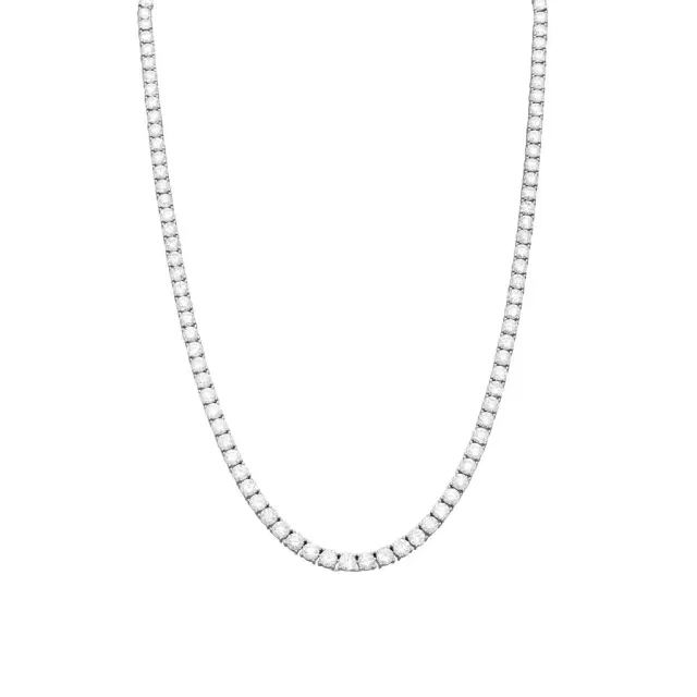 Ina Mar Ina Mar 14K White Gold 20.00 ctw Round Diamond 4-Prong Tennis Necklace N1197L-FW-2000F - 14K White Gold / by The Solist