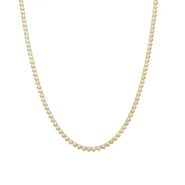 Ina Mar Ina Mar 14K Yellow Gold 4.00 ctw Round Diamond Martini Tennis Necklace N1154B-FY-400F - by The Solist