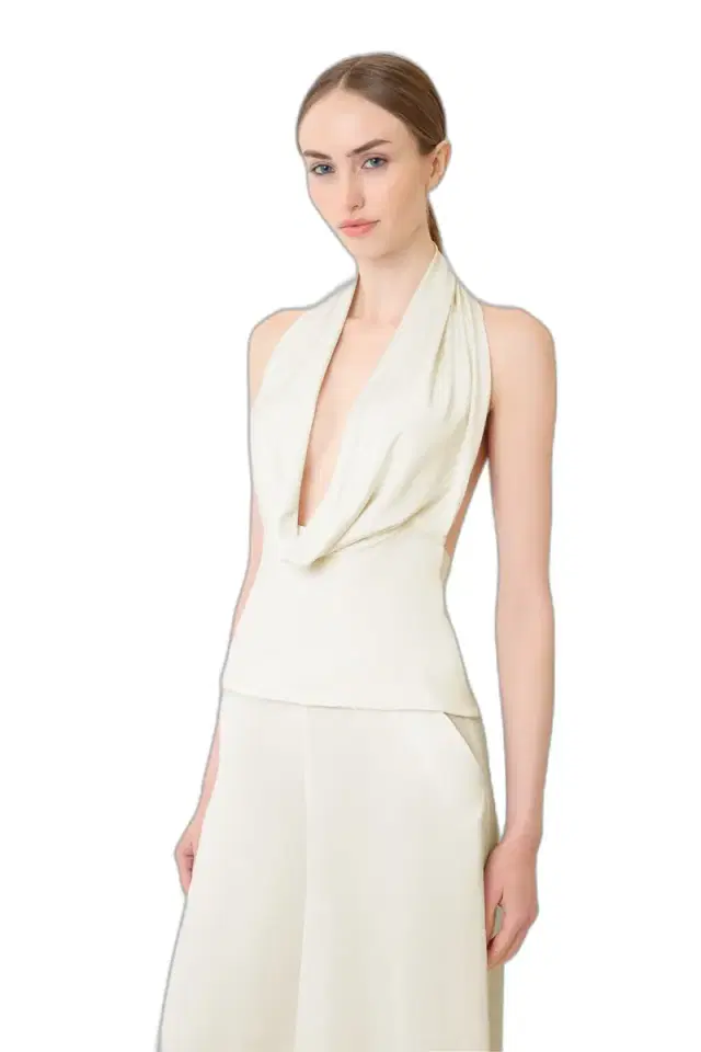 LAPOINTE Jersey Cowl Neck Top