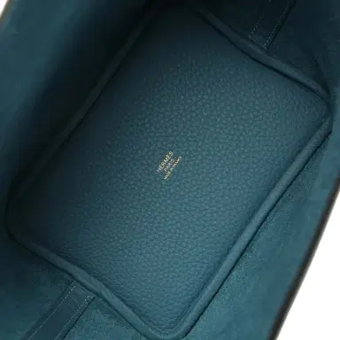 HERMÈS Hermes Picotin Lock 18 Blue Jean Clemence Gold Hardware | Thumbnail 7