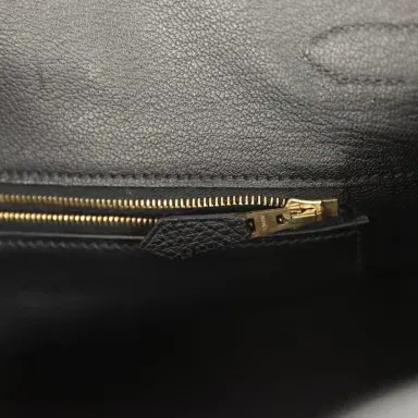 HERMÈS Vintage Hermes Birkin 35 Black Togo Gold Hardware | Thumbnail 9 HERMÈS Vintage Hermes Birkin 35 Black Togo Gold Hardware | Thumbnail 9
