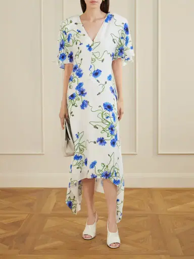 Stella McCartney Floral-print Crepon Midi Dress | Thumbnail 2