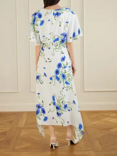 Stella McCartney Floral-print Crepon Midi Dress | Thumbnail 3