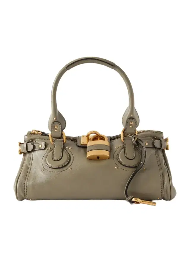 Chloé Paddington Embellished Textured-leather Tote