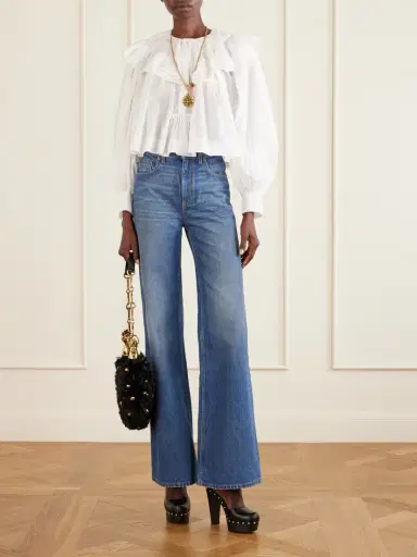 Chloé Ruffled Cotton-voile Blouse | Thumbnail 2