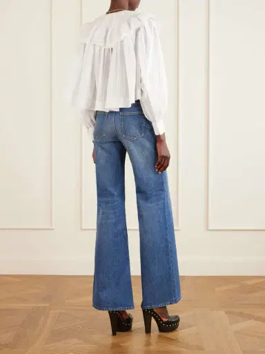 Chloé Ruffled Cotton-voile Blouse | Thumbnail 3
