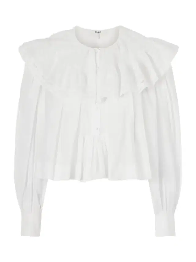 Ruffled Cotton-voile Blouse