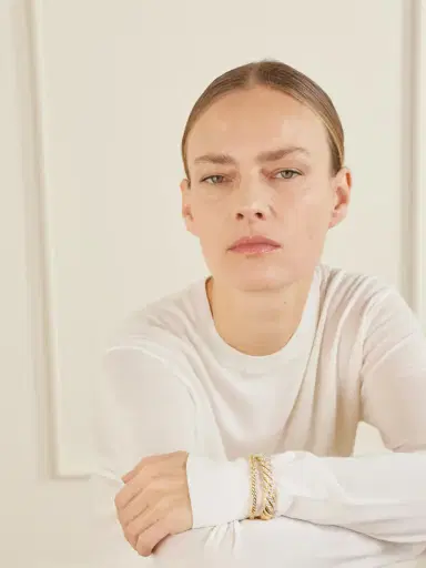 David Yurman Sculpted Cable 18-karat Gold Diamond Bangle | Thumbnail 2 David Yurman Sculpted Cable 18-karat Gold Diamond Bangle | Thumbnail 2