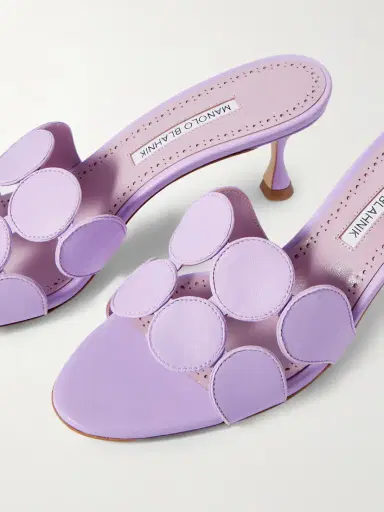 Manolo Blahnik Haribalmu 50 Leather Mules | Thumbnail 4