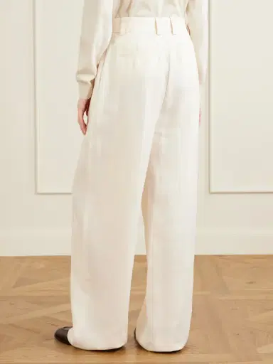 Loro Piana Lodger Linen And Wool-blend Wide-leg Pants | Thumbnail 4 Loro Piana Lodger Linen And Wool-blend Wide-leg Pants | Thumbnail 4