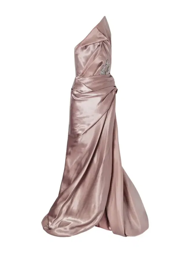 Contentment Embroidered Taffeta Gown