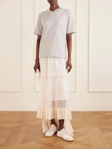 Dries Van Noten Sunia Asymmetric Silk-crepon Maxi Skirt | Thumbnail 2