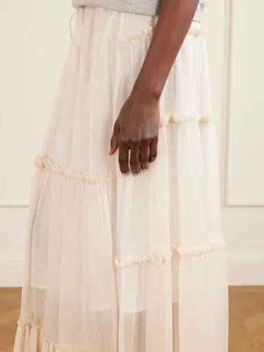 Dries Van Noten Sunia Asymmetric Silk-crepon Maxi Skirt | Thumbnail 5