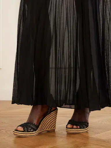 Aquazzura Kahlo 105 Raffia Espadrille Sandals | Thumbnail 2