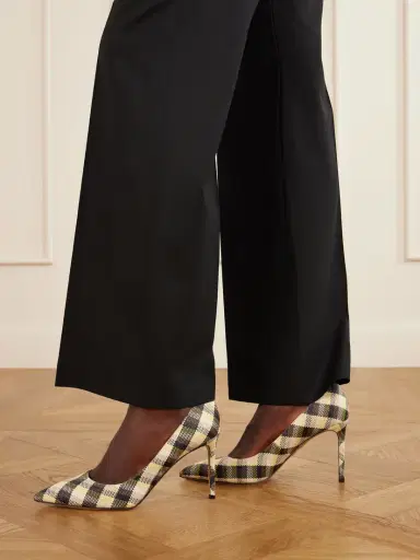 Aquazzura Purist 85 Checked Raffia Pumps | Thumbnail 2 Aquazzura Purist 85 Checked Raffia Pumps | Thumbnail 2