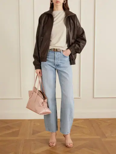 AGOLDE Luna Pieced High-rise Wide Leg Jeans | Thumbnail 2